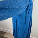 Anthropologie Holding Horses Blue Jacquard Cold-Shoulder Dress Size M Photo 8