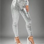 Tipsy Elves  Sequin High Waisted Leggings - Silver - L Photo 2