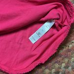 RIVIERA HOT PINK TRIANGLE KNIT TUBE TOP Size M Photo 1