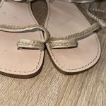 Nicole Miller Lace-Up Sandals gold toned tassels braided size 6 leather Photo 2