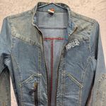 Akademiks AKDMKS Y2K Denim Patchwork Graffiti Coveralls Jumpsuit Flightsuit HipHop Belted Photo 10