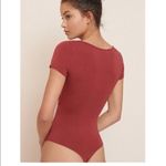 Garage ✨ wrap bodysuit sz large maroon✨ Photo 2