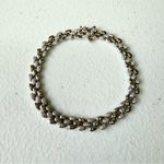 Macy's  1/4 carat Diamond Sterling Silver Women's link Bracelet Photo 0