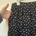 Garnet Hill Black and White Floral mini Skirt | 12 Photo 5