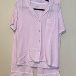 Splendid  Pink & White Striped Pajama Sleep Set Size Large‎ Photo 0