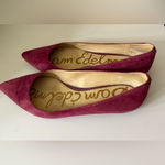 Sam Edelman Burgundy Suede Women's Flats Size 6 Photo 1