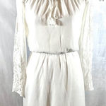 Three Hearts Long lace lined sleeves white dress size XS NWT Photo 0