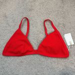Good American  Always Fits Perfect Fit Bikini Top Bright Poppy Red 5 / 2XL Photo 4