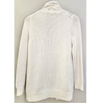 Banana Republic  Cream Cable Knit Open Front Wool Blend Italian Yarn Cardigan Photo 3