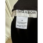 Sag Harbor  Womens Pants Sz 8 Black Gold Chain Pull‎ On Dress Scuba Crepe NEW Photo 4