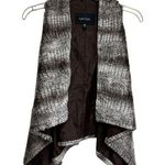 Karen Kane  Faux Fur vest Size Small open front animal print Photo 0