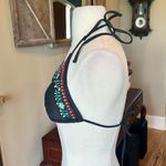 Xhilaration Bikini Top Embroidered Floral Gray Photo 4