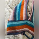 SheIn Striped Halter Crop Top Photo 3