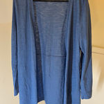 Chico's  NWOT Women's Ultimate Tee Blue Cardigan Modal Cotton Size M Photo 0