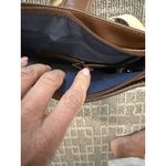 CHAPS Crossbody Bag Cream Ivory Faux Leather Canvas Purse Handbag Resort Photo 4