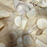 ASOS Thin Straps High Thigh Slit Cowl Neck Pale Yellow Textured Circle Dress Photo 12