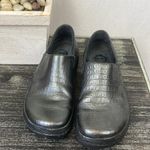 Timberland  Black 87539 Embossed Leather Comfort Clog Shoe 6 Photo 1