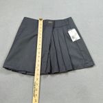 Forever 21 NWT  Gray Mini Skirt S Womens Pleated Wrap A Line Buckle Detail Short Photo 3