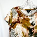 Vera Wang Simply XL Top Pleat Layered Tie Dye Lagenlook Ruffle Short Sleeve 603 Photo 2