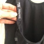 Boohoo  Bride Squad one piece bathing women's  size 6 suit black gold foil Photo 5