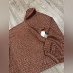 Madewell  Geometric Brown Blouse Photo 8