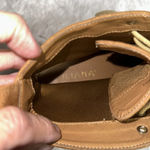 Lilliana Moto Boots Tan with little studs Lace up Size 8 Photo 6