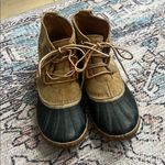 Sorel  Waterproof Out and About Boots Lace Up Snow Boots Classic Tan Leather 9 Photo 1