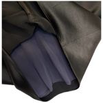 Vera Wang Lavender Label  Beaded Cocktail Ruffle Sleeveless Satin Dress Black 6 Photo 10