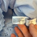 Universal Threads Universal Thread Baby Blue Eyelet Midi Skirt Lined Elastic Waist S25 Photo 5