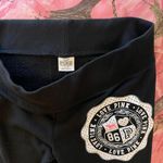 victoria's secret PINK y2k 2000s black letter back print wide leg sweatpants Photo 7