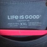 Life is Good  Golden Retriever Navy Blue Crusher T Shirt Womens XXL 2X Cotton Photo 4