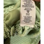 Free People  laria Blouse Pleated Adjustable Drawstring Puff Sleeve bright Mint g Photo 11