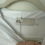 Tory Burch White Twisted-Trim Cap-Sleeve Cotton Top XS NWT Photo 2