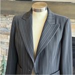 Caslon  Dark Gray Striped Blazer Photo 2