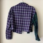 SheIn Cropped Flannel Shirt Photo 1