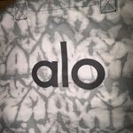 Alo Yoga Iconic Shopper Tote Bag in Grey Tie Dye Photo 2