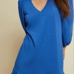 Nation Ltd  Danika Flounce Dress Size Medium Workman Blue Cotton Photo 1