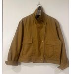 Banana Republic  Women’s Minimalist  Amelia Linen Flight Jacket  Tan  Large Photo 2