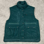 Eddie Bauer  Goose Down Puffer Vest Womens Medium Green Hunting Pockets Photo 0