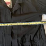 Alonne Long Sleeve Half Buttom Down Adjustable Waist Dress Black XL Large Photo 5