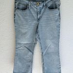 J.Crew 9" Demi-Boot Crop Jeans Sz 31P Raw Hem Light Wash Photo 1