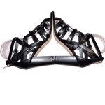 Marc Fisher Womens Lusa Caged City Sandals Black Ankle Strap Size 6M EUC Photo 5