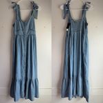 Levi's NWT  Light Blue Denim Katherine Maxi Dress Photo 3