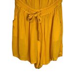 Elan Woven Yellow Marigold Strapless Romper Medium NWT EBW-RG7236 Rayon Boho Photo 9