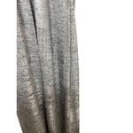 MSK Silver Metallic Party Dress Women 10 NYE Holiday Sparkle Evening Cowl Neck Photo 4