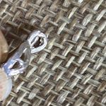 14KT Solid White Fine Gold 6mm Round White Pearl And Diamond Pendant TESTED Silver Photo 3