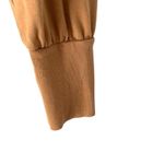 Cuyana  French Terry Boatneck Sweatshirt Camel Brown Size Medium Photo 3