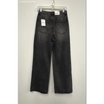 Forever 21  Black black denim‎ flare wide-leg jeans with stud details. - Size 26 Photo 3