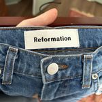 Reformation Julie Jeans in Bryce Wash Medium Wash High Waisted Photo 5