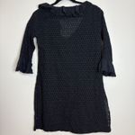 Gretchen Scott Designs Black Eyelet Ruffle V Neck 3/4 Sleeve Dress Size S Photo 5